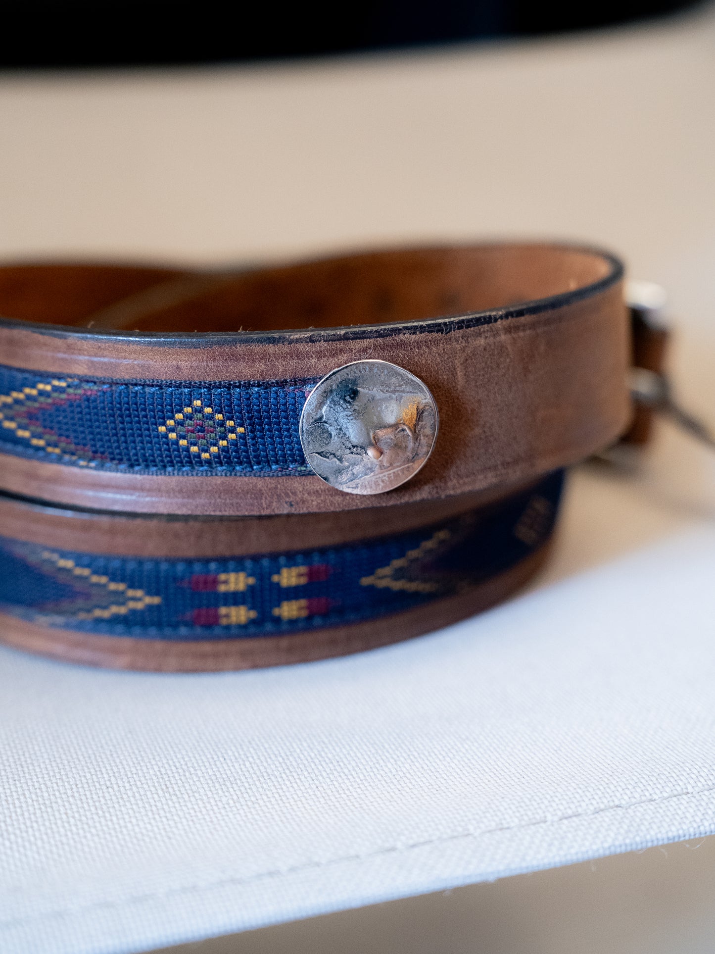 "TRAFALGAR" Handmade Western Native American Belt - Size 36