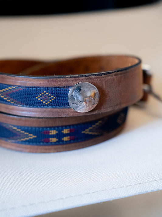 "TRAFALGAR" Handmade Western Native American Belt - Size 36