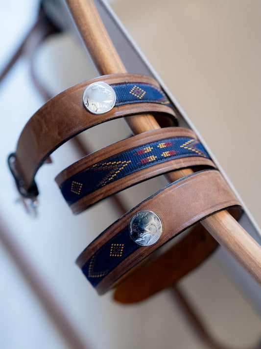 "TRAFALGAR" Handmade Western Native American Belt - Size 36