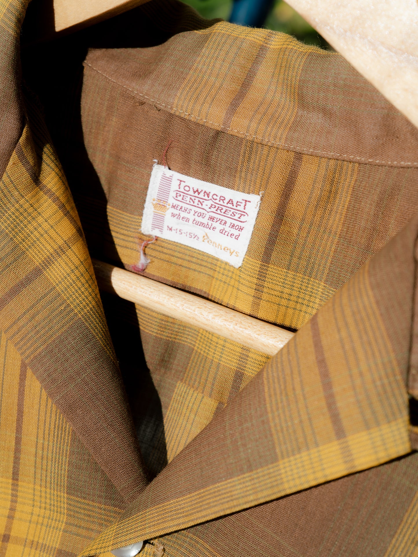 1960s "TOWNCRAFT" Penn Prest Loop Collar Shirt