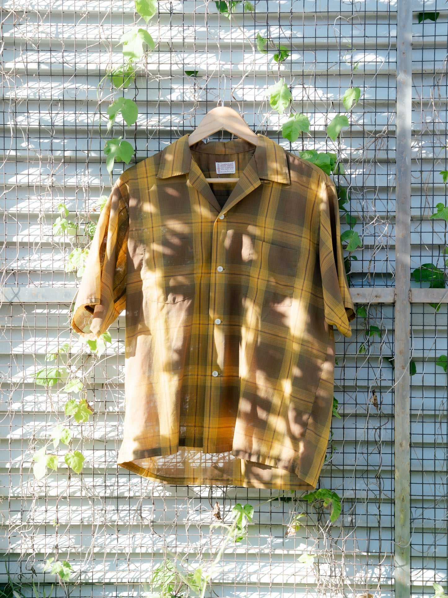 1960s "TOWNCRAFT" Penn Prest Loop Collar Shirt