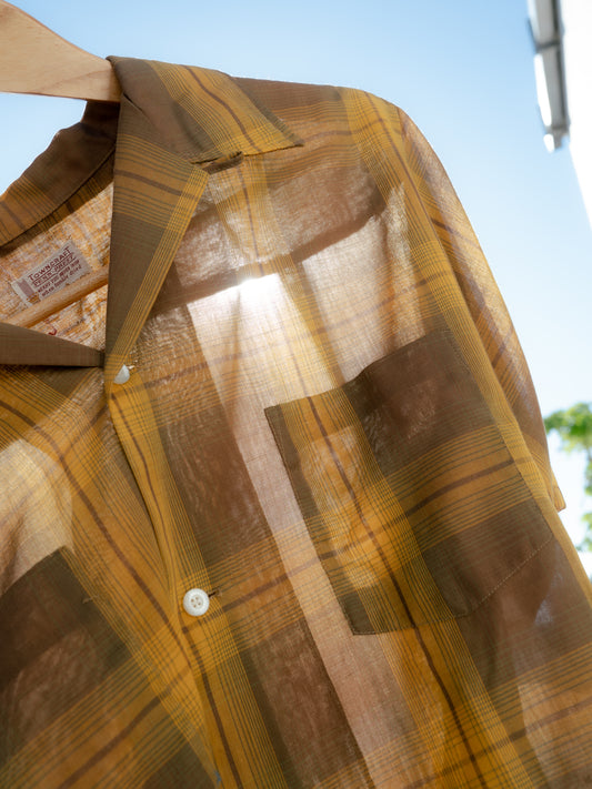 1960s "TOWNCRAFT" Penn Prest Loop Collar Shirt