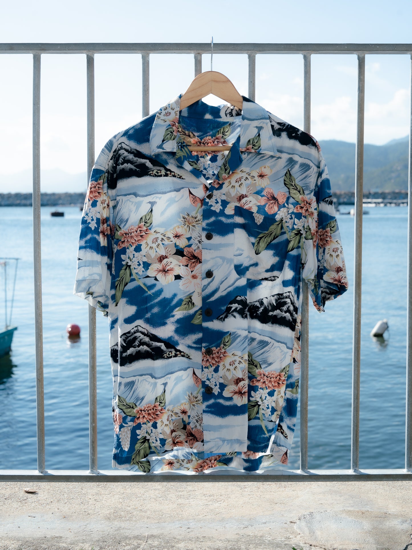 "UTILITY" Rayon Hawaiian Shirt