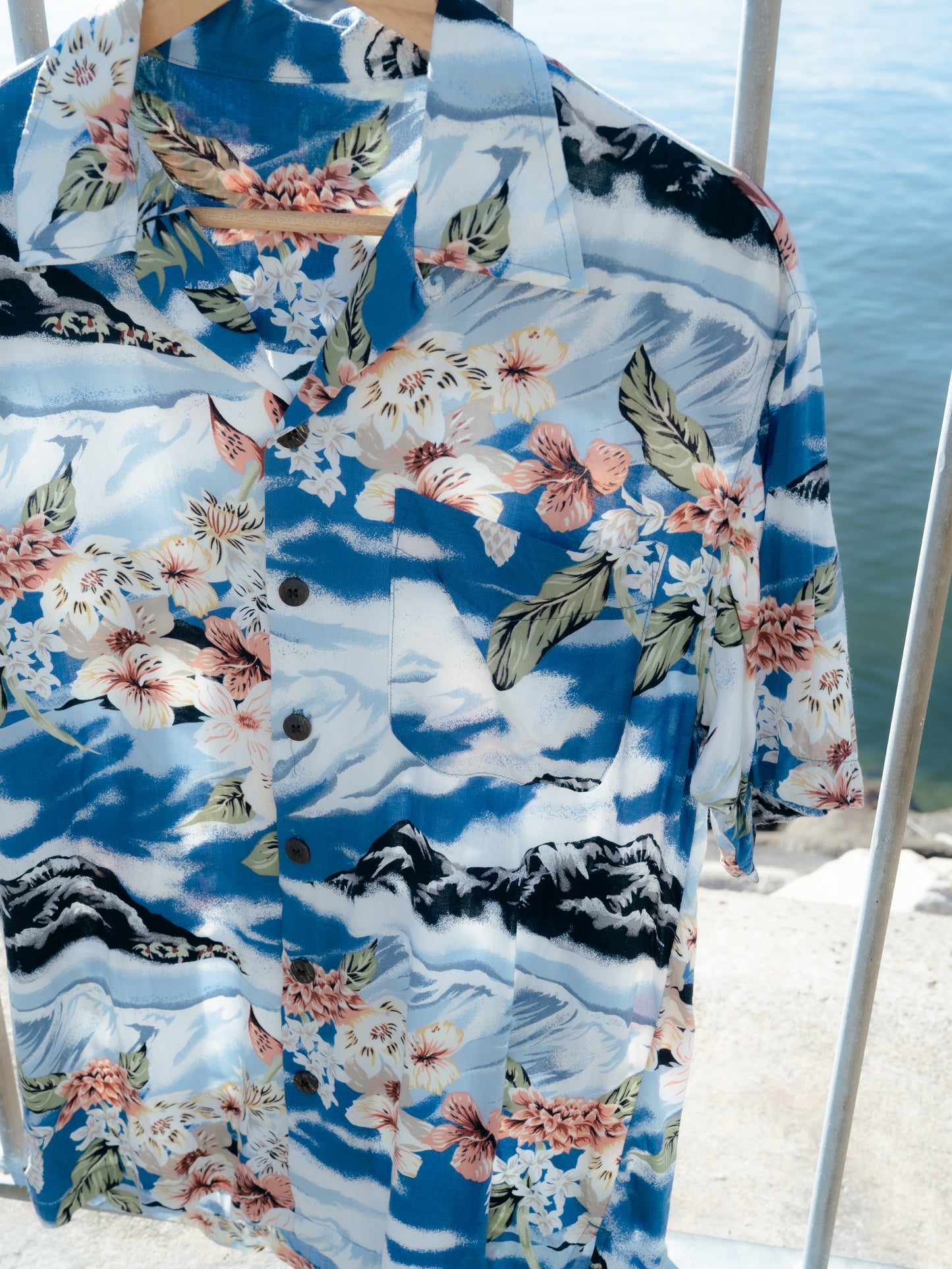 "UTILITY" Rayon Hawaiian Shirt