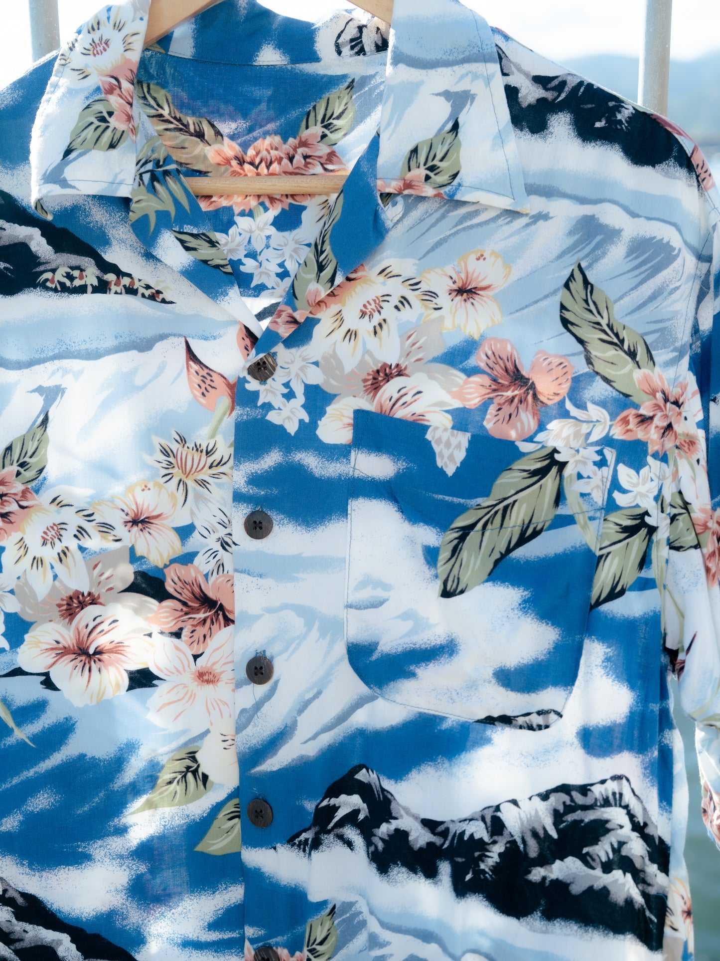 "UTILITY" Rayon Hawaiian Shirt