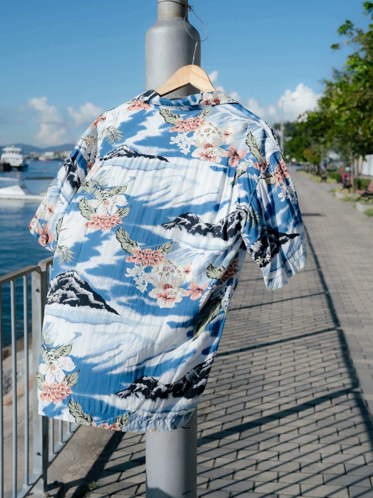 "UTILITY" Rayon Hawaiian Shirt