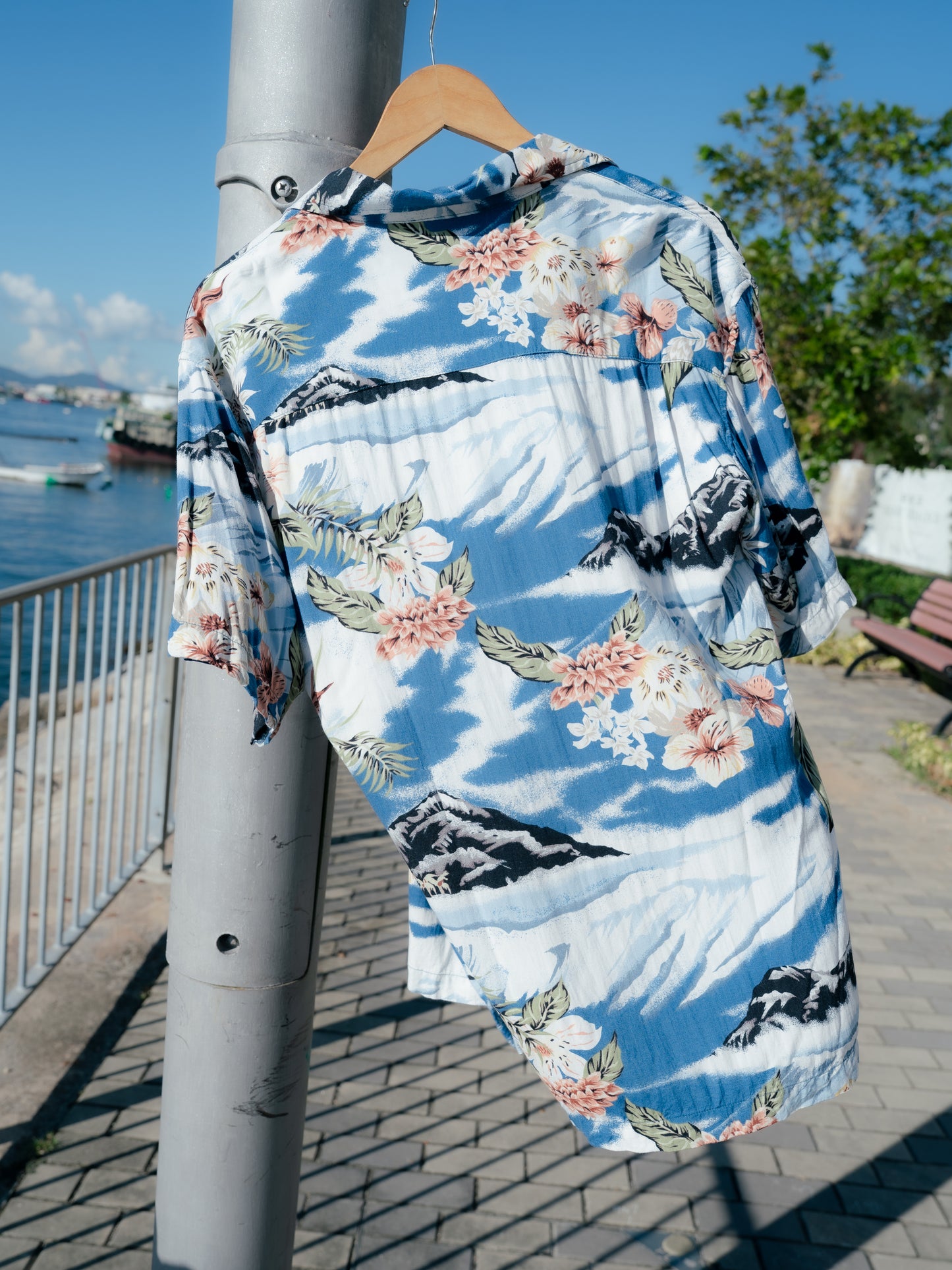 "UTILITY" Rayon Hawaiian Shirt