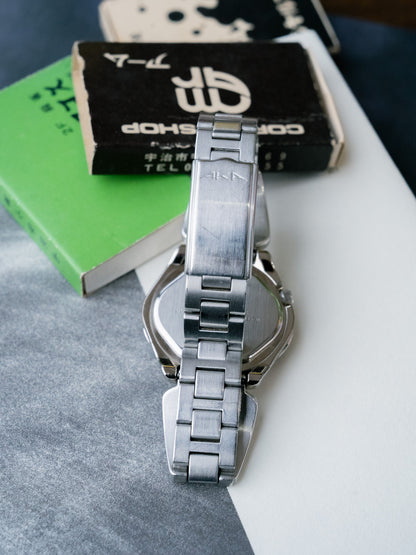 1997 SEIKO ALBA AKA Sunray Blue V782-5A40 Quartz Watch