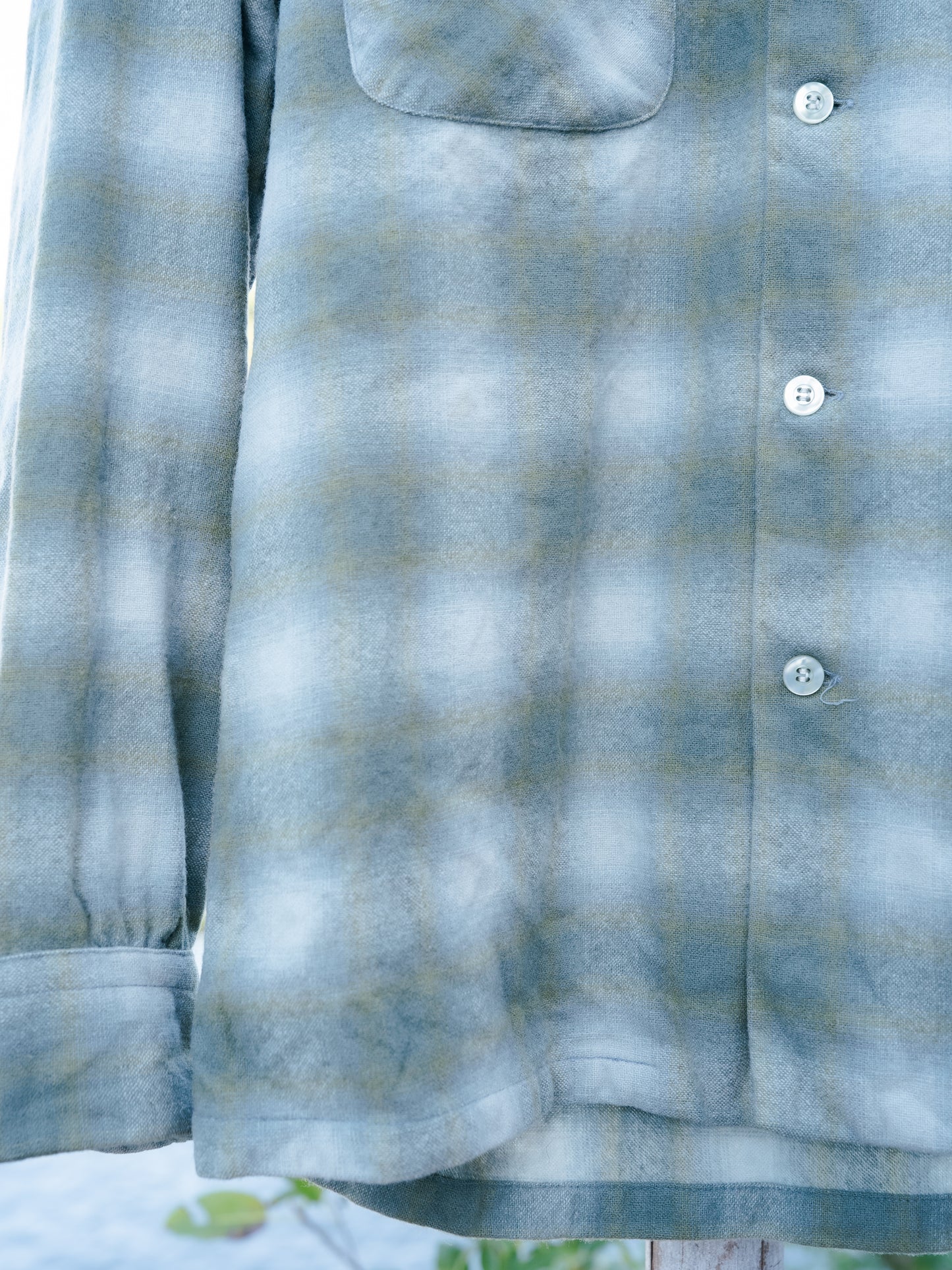 Mid 1960s "PENDLETON" Wool Plaid Board Shirt