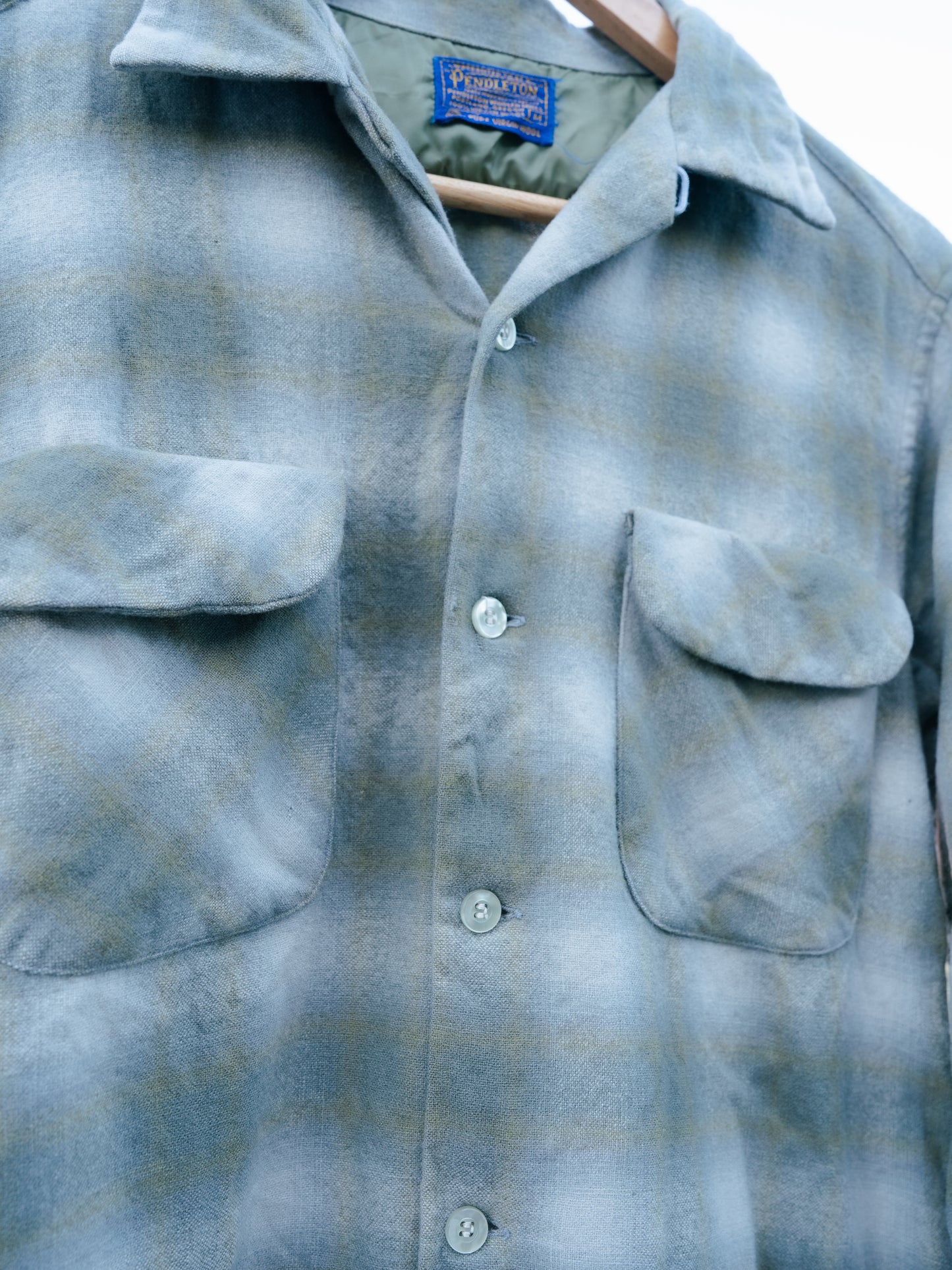 Mid 1960s "PENDLETON" Wool Plaid Board Shirt