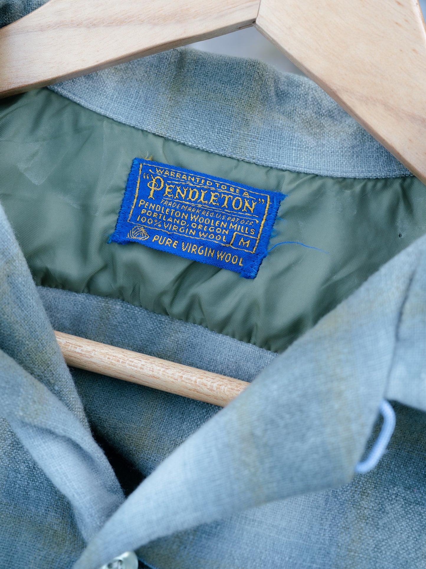 Mid 1960s "PENDLETON" Wool Plaid Board Shirt