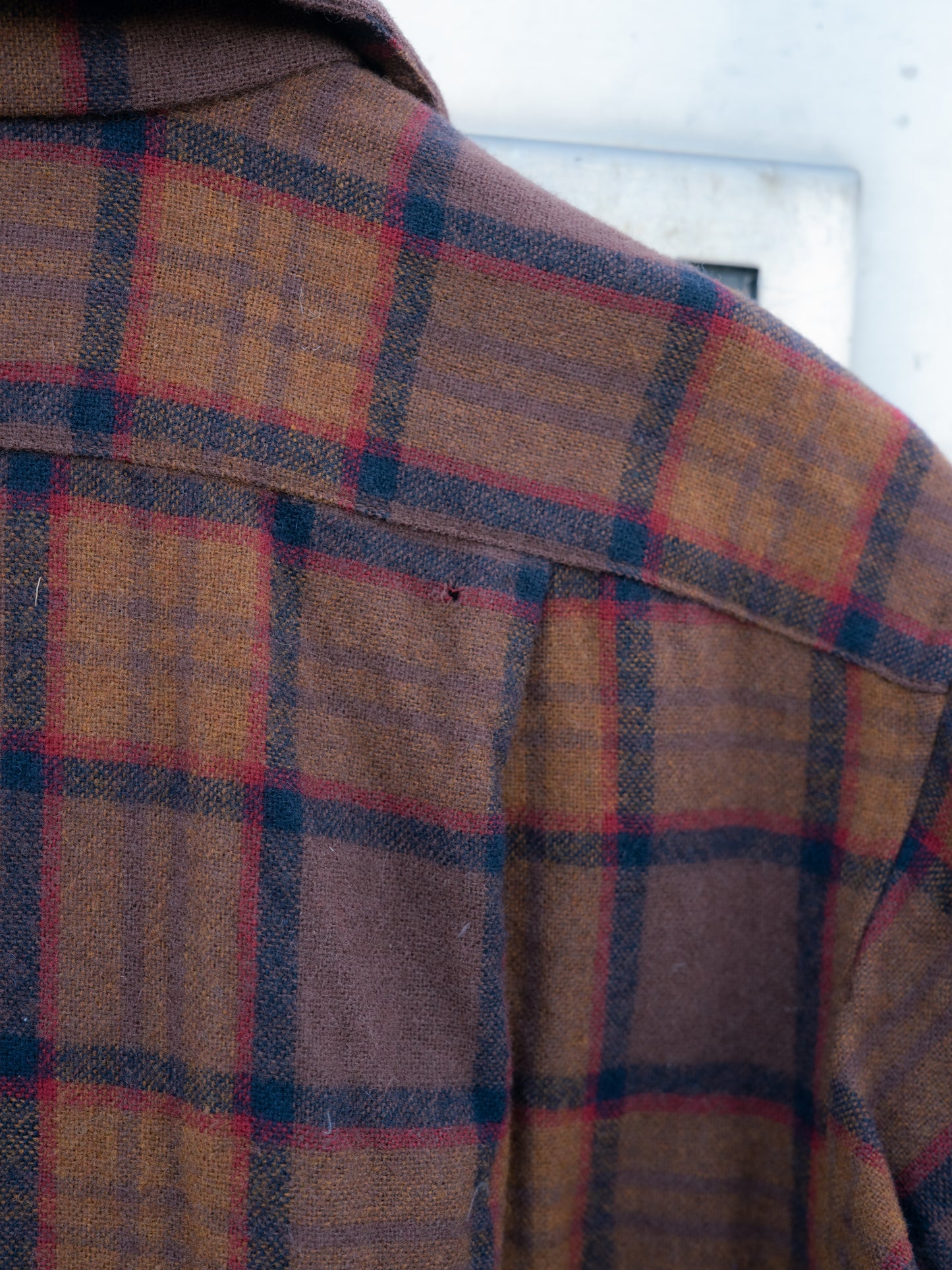 Late 1960s "PENDLETON" Wool Plaid Board Shirt