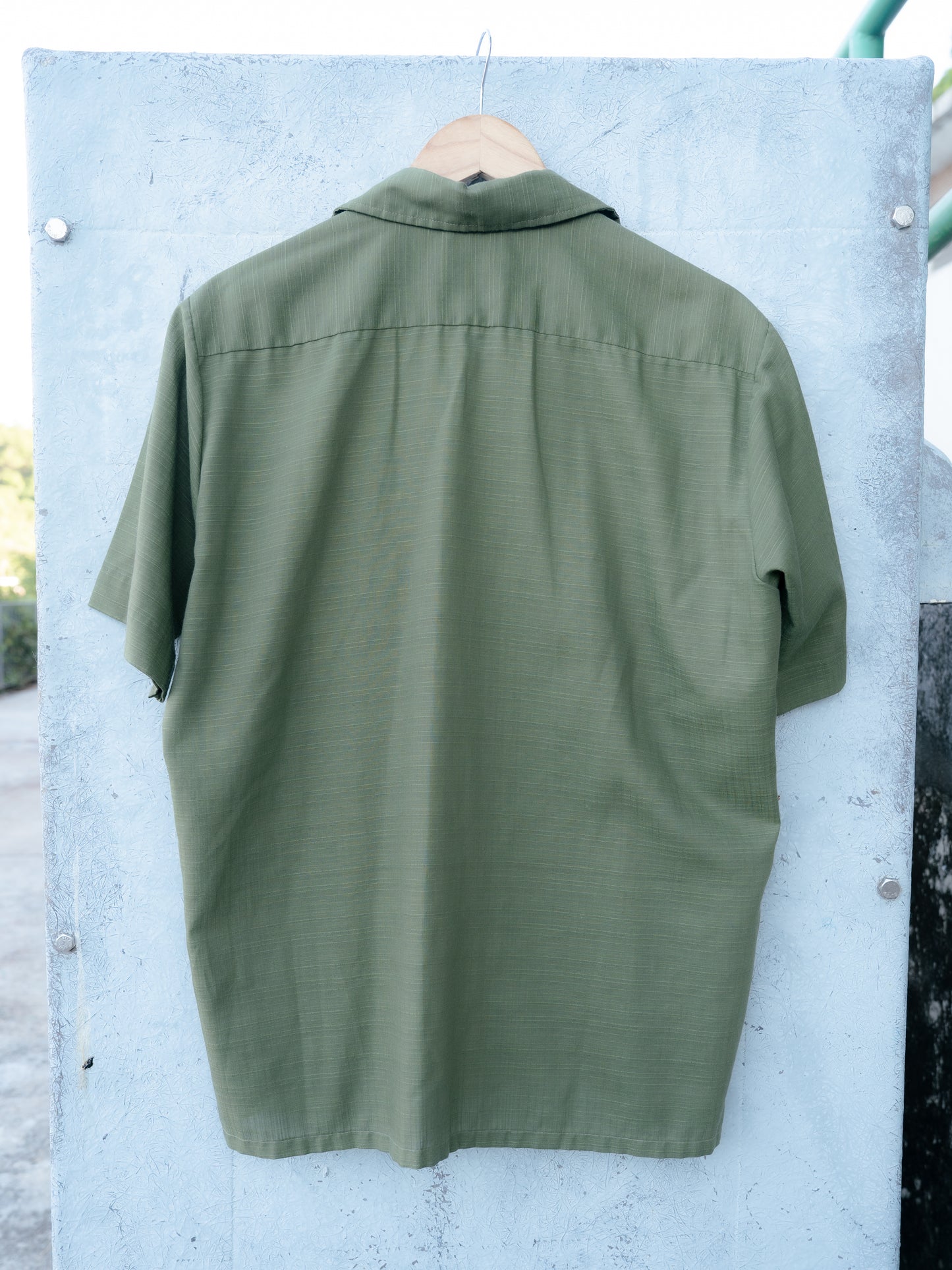 1960s "SEARS" PERMA PREST Loop Collar Shirt