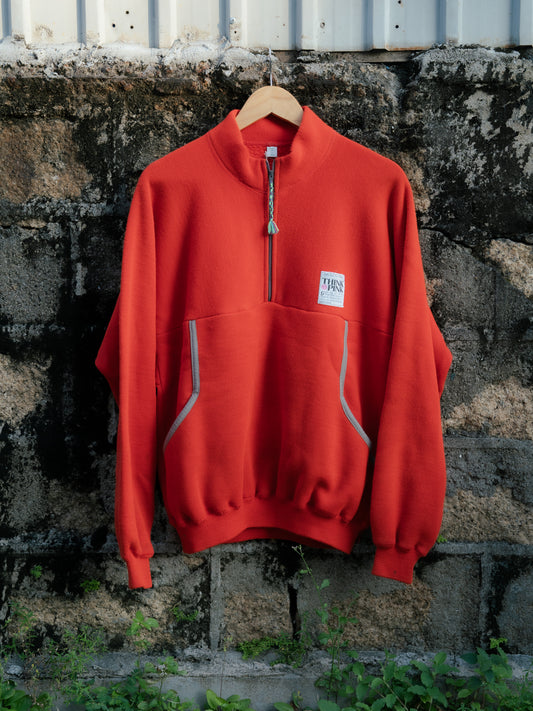 1980s "THINK PINK" Quater Zip Pullover