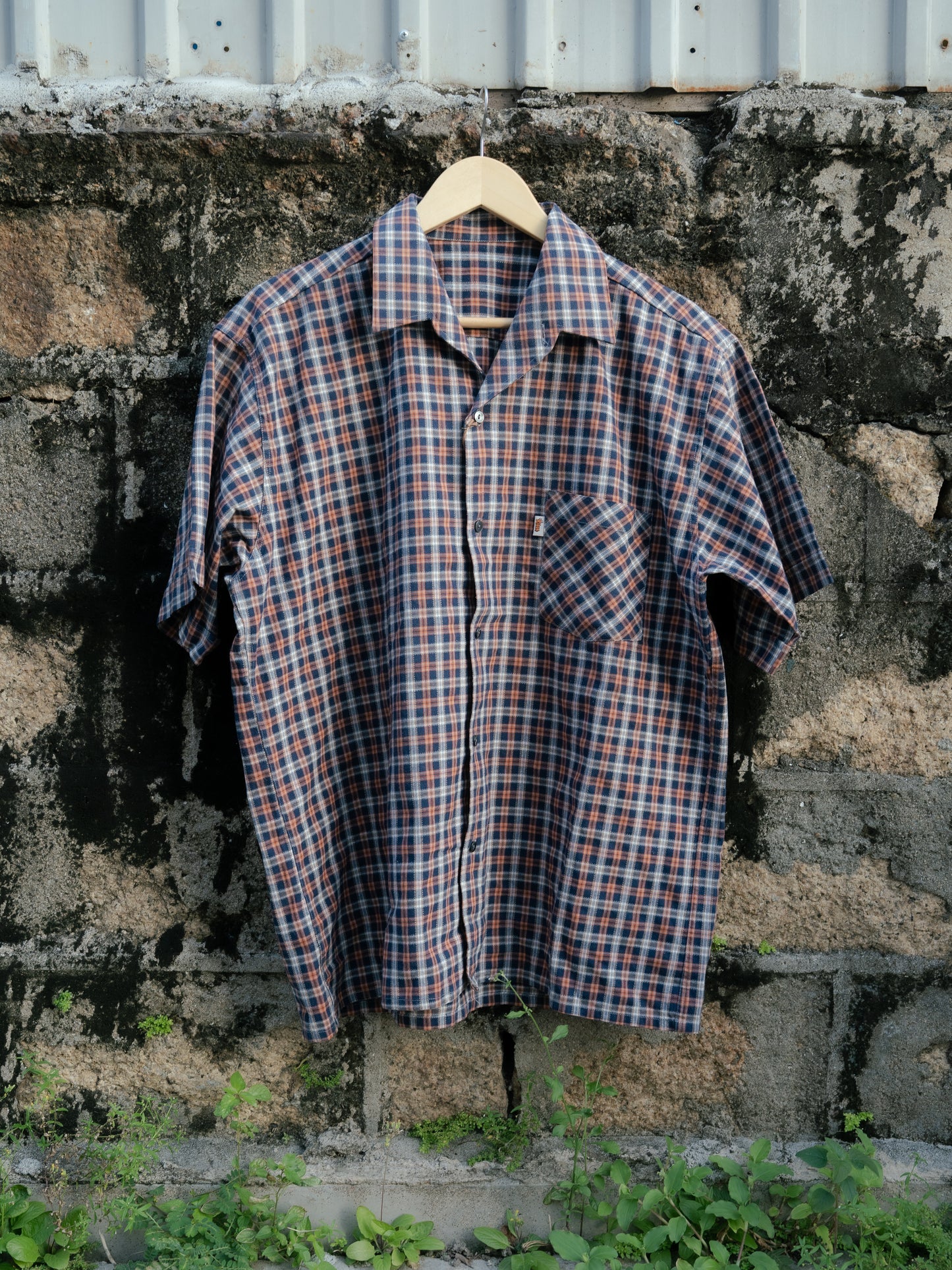 1960s French "KIDUR" Short Sleeve Work Shirt