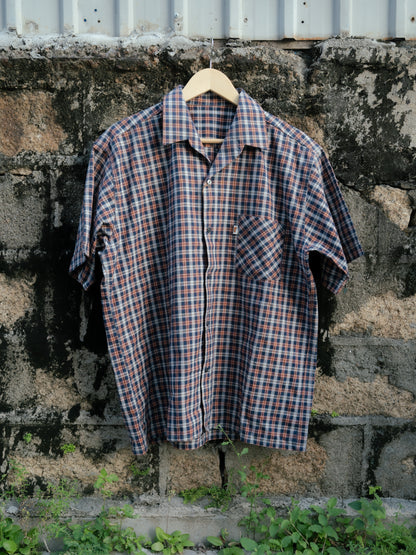 1960s French "KIDUR" Short Sleeve Work Shirt