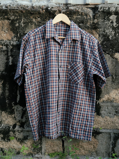 1960s French "KIDUR" Short Sleeve Work Shirt
