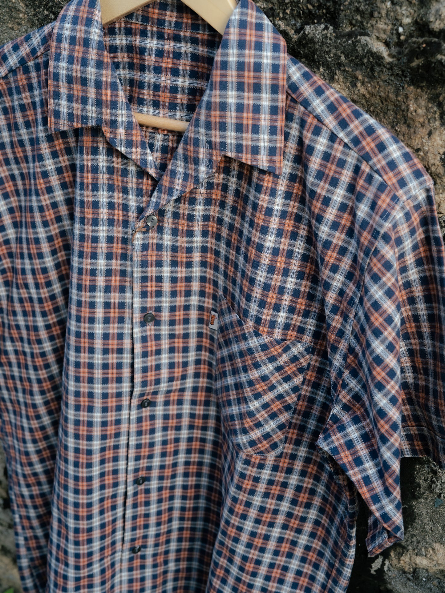 1960s French "KIDUR" Short Sleeve Work Shirt