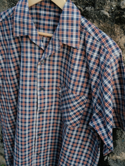 1960s French "KIDUR" Short Sleeve Work Shirt