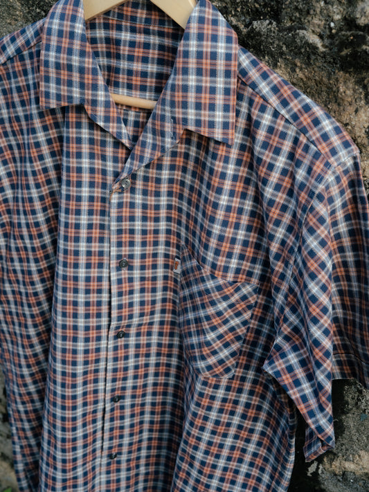 1960s French "KIDUR" Short Sleeve Work Shirt