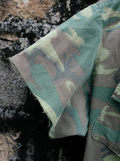 1960年代美國陸軍ERDL叢林迷彩戰鬥夾克 - 短袖