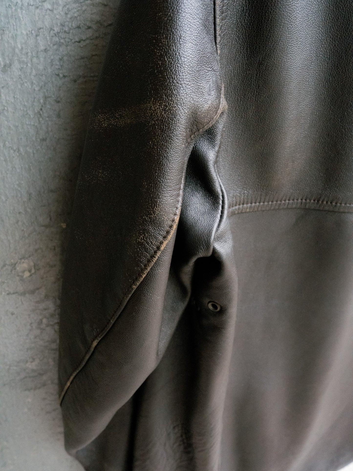 1970s French EDF Le Corbusier Leather Jacket