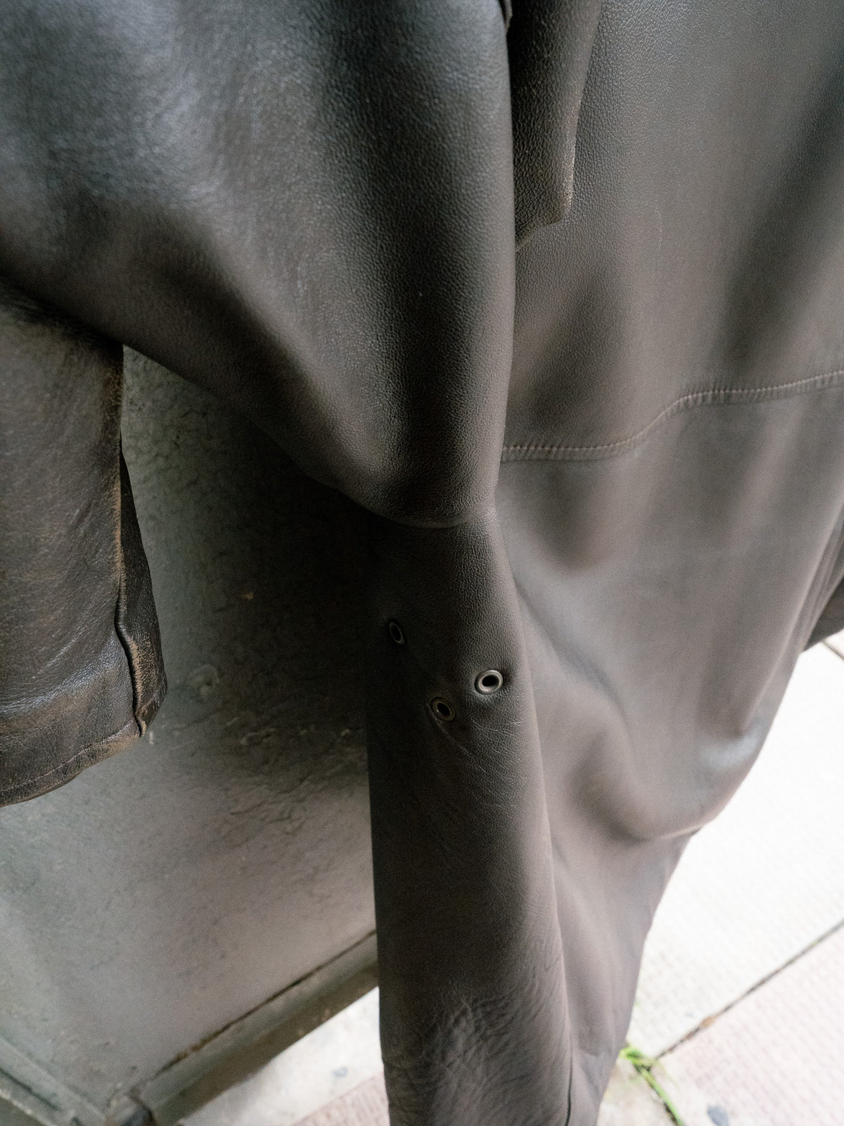 1970s French EDF Le Corbusier Leather Jacket