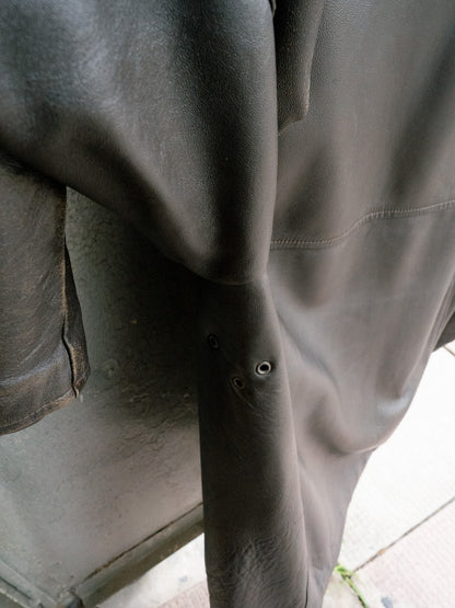 1970s French EDF Le Corbusier Leather Jacket