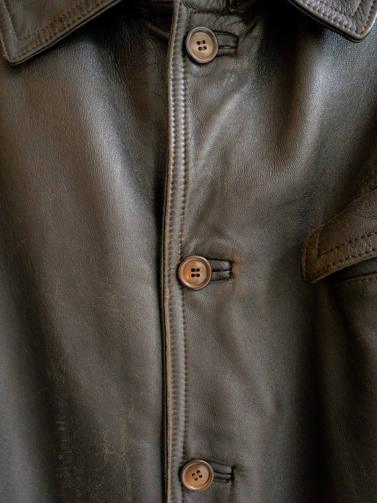 1970s French EDF Le Corbusier Leather Jacket