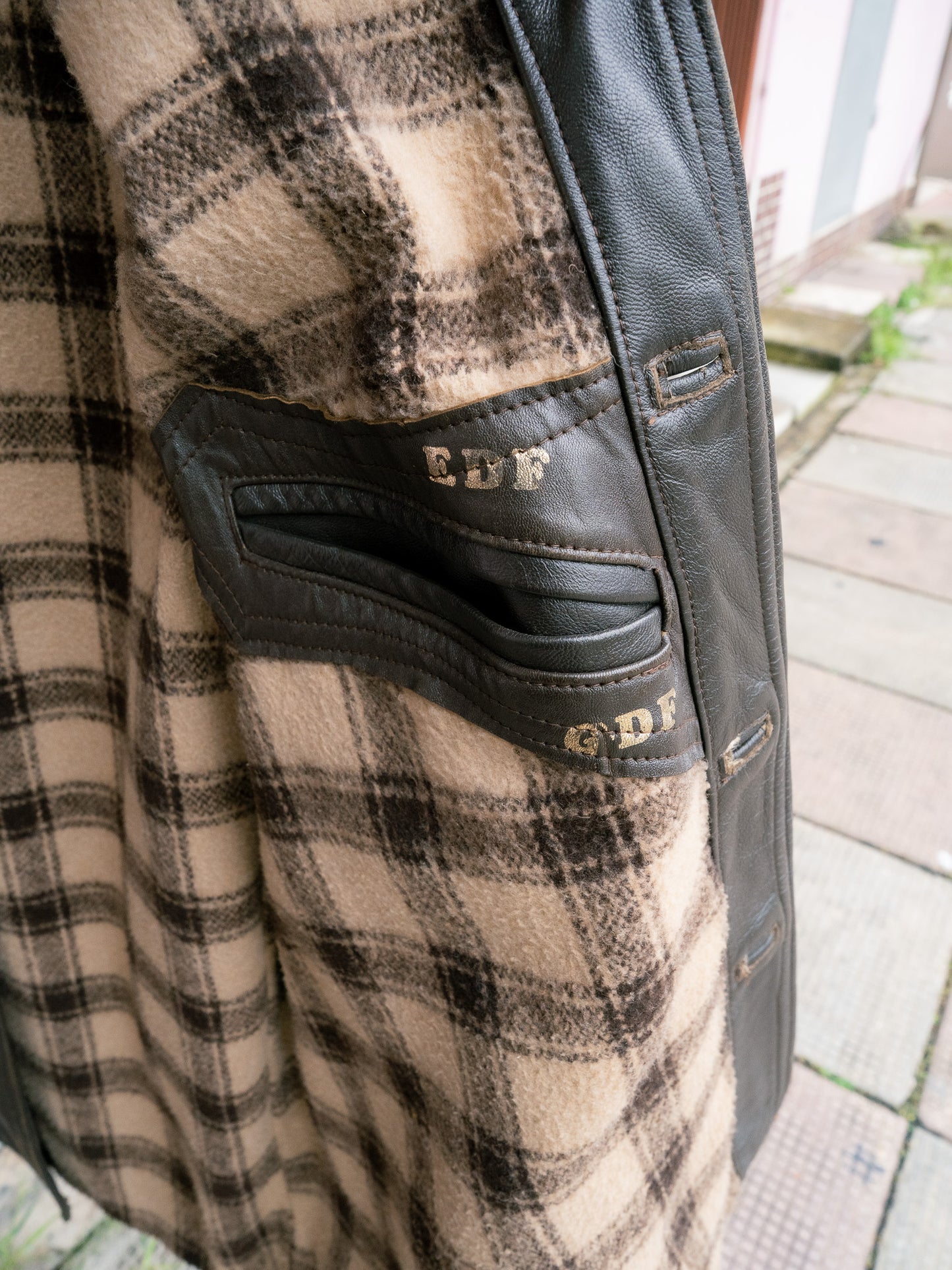 1970s French EDF Le Corbusier Leather Jacket