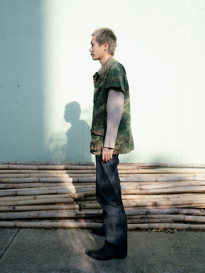 1960年代美國陸軍ERDL叢林迷彩戰鬥夾克 - 短袖