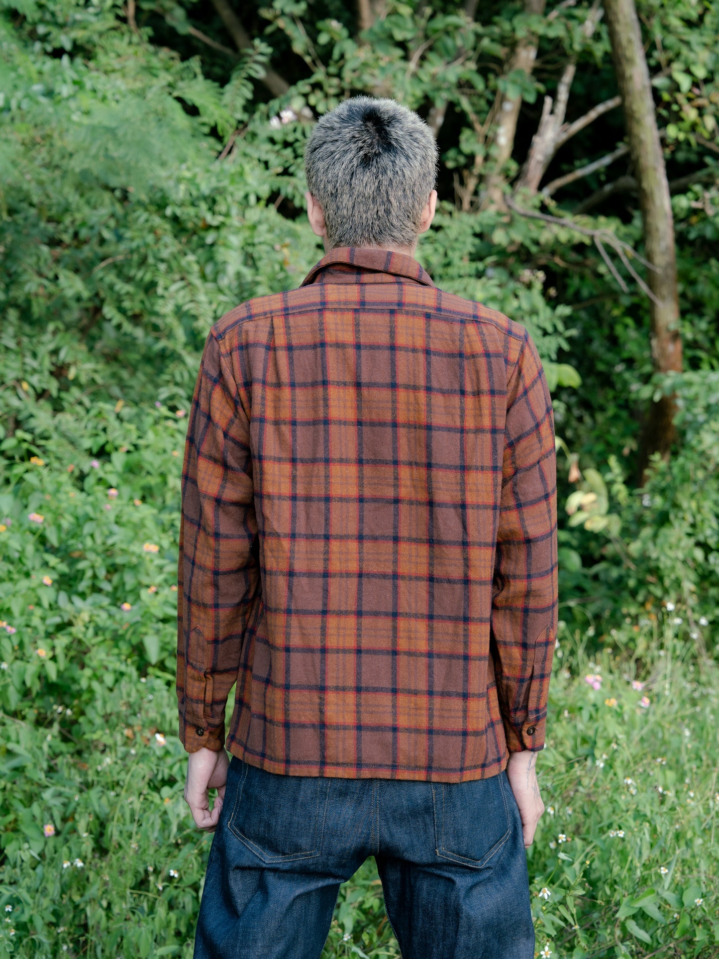 Late 1960s "PENDLETON" Wool Plaid Board Shirt