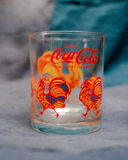 "COCA-COLA" Year of Rooster Glass Cup