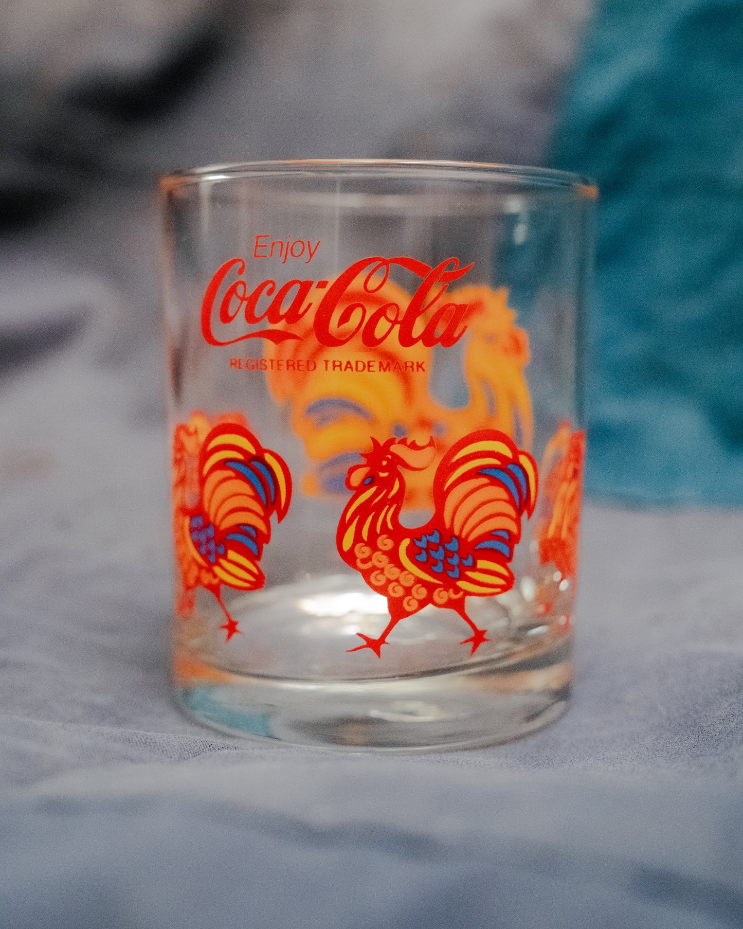 Coca-Cola Year of Rooster Glass Cup