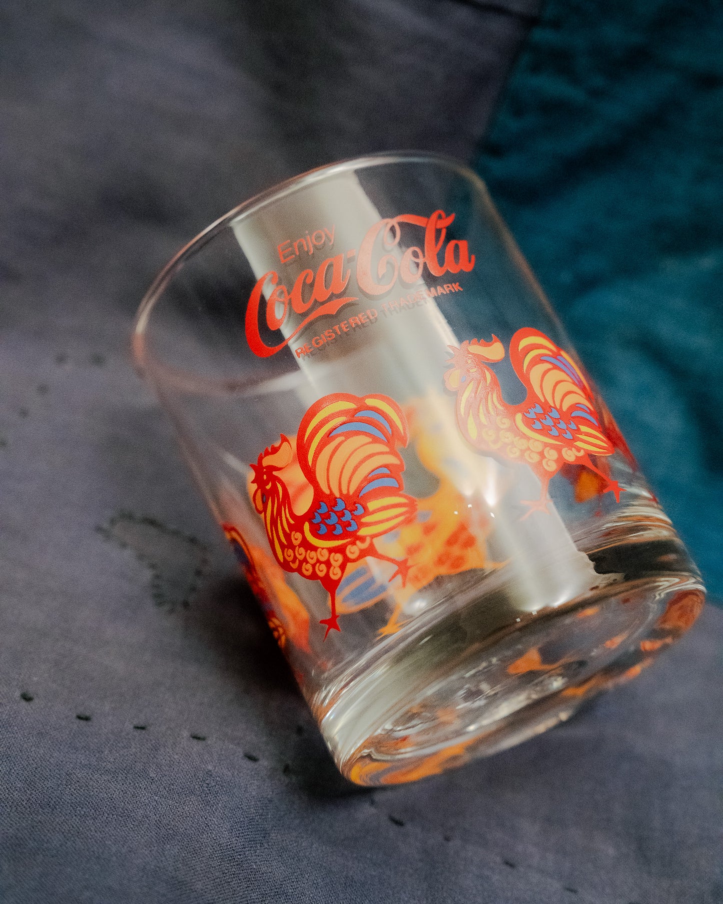 Coca-Cola Year of Rooster Glass Cup