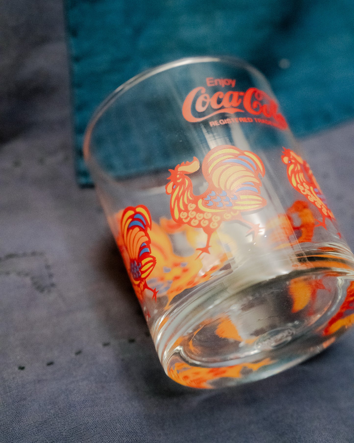 Coca-Cola Year of Rooster Glass Cup