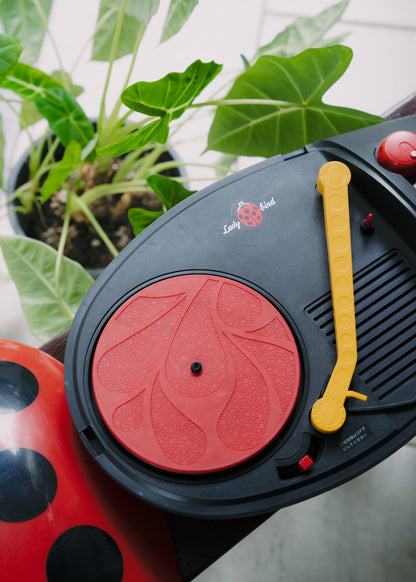 1970s "HITACHI" MQ-20 Ladybug Portable Record Player