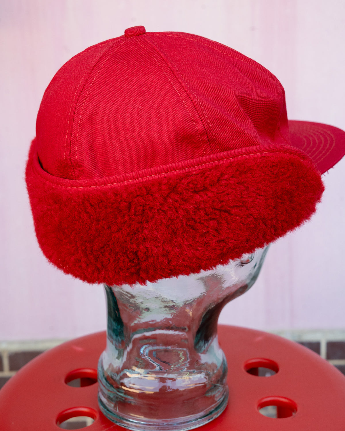 1980s "K-BRAND" Continental Grain Sherpa Earflap Cap
