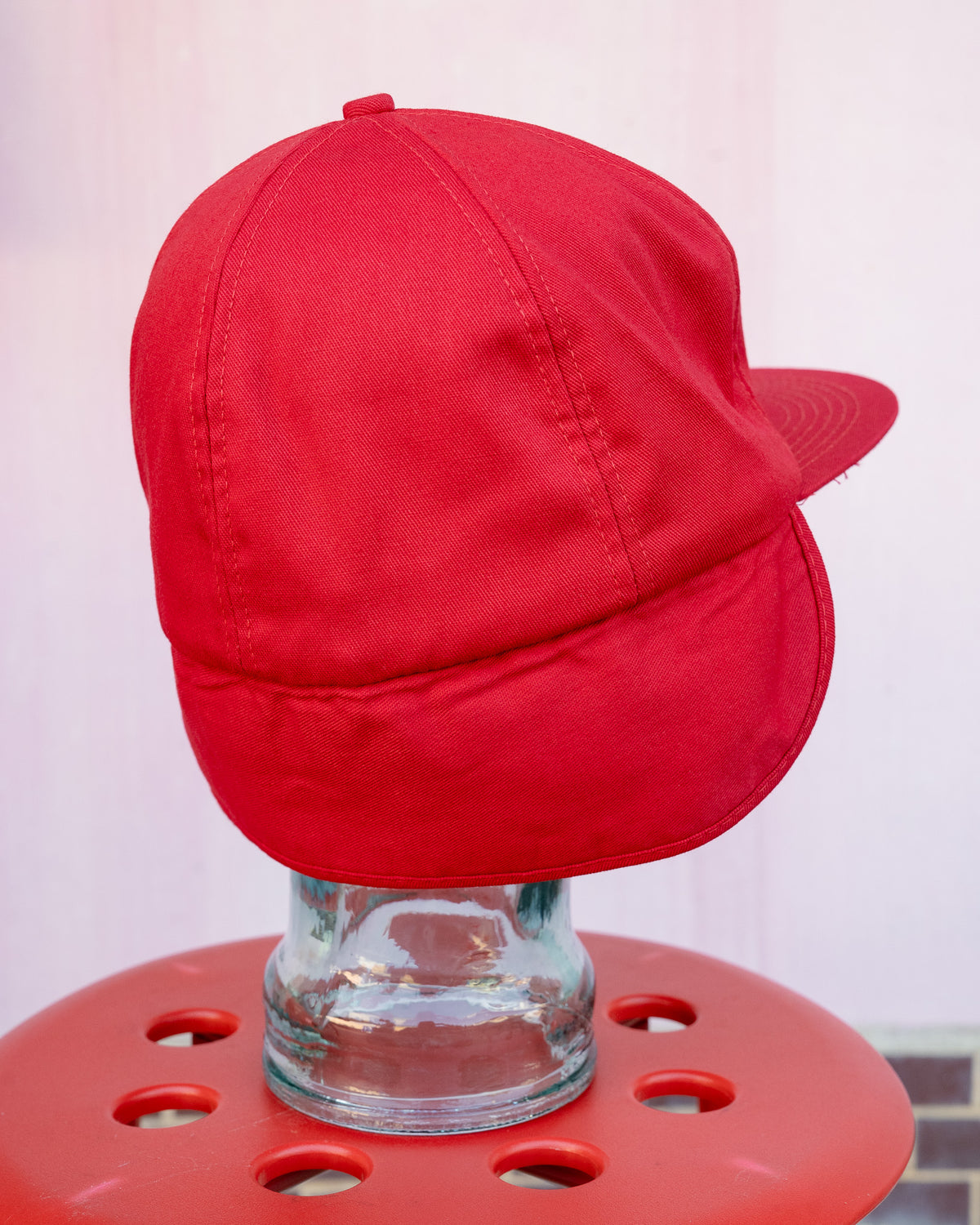 1980s "K-BRAND" Continental Grain Sherpa Earflap Cap