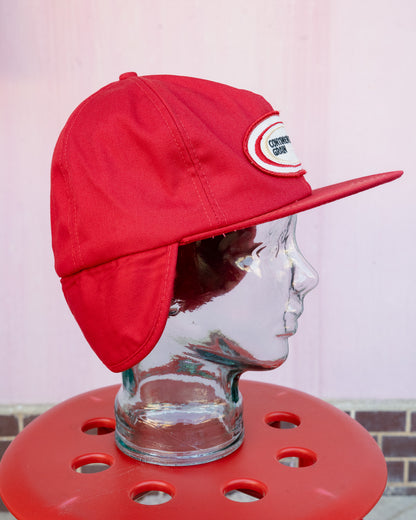 1980s "K-BRAND" Continental Grain Sherpa Earflap Cap