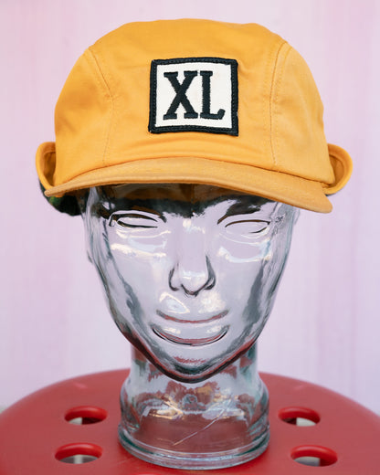 1980s "K-PRODUCTS" XL Plaid-Lined Earflap Cap