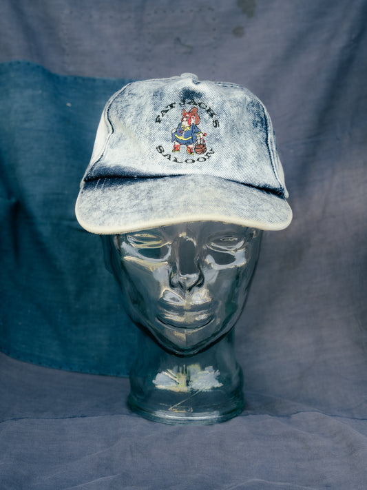 "KATI" FAT JACKS SALOON Stonewash Strapback Cap