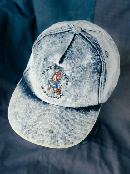 "KATI" FAT JACKS SALOON Stonewash Strapback Cap