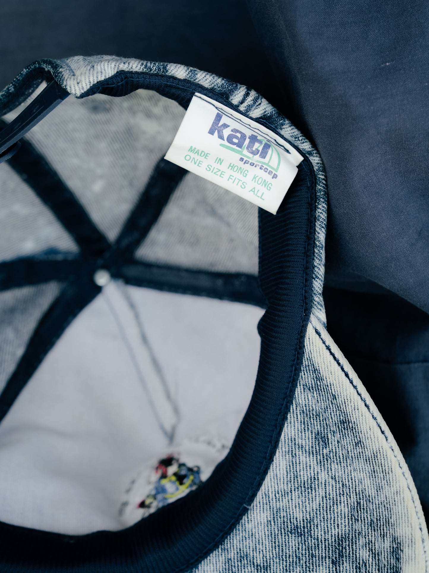 "KATI" FAT JACKS SALOON Stonewash Strapback Cap