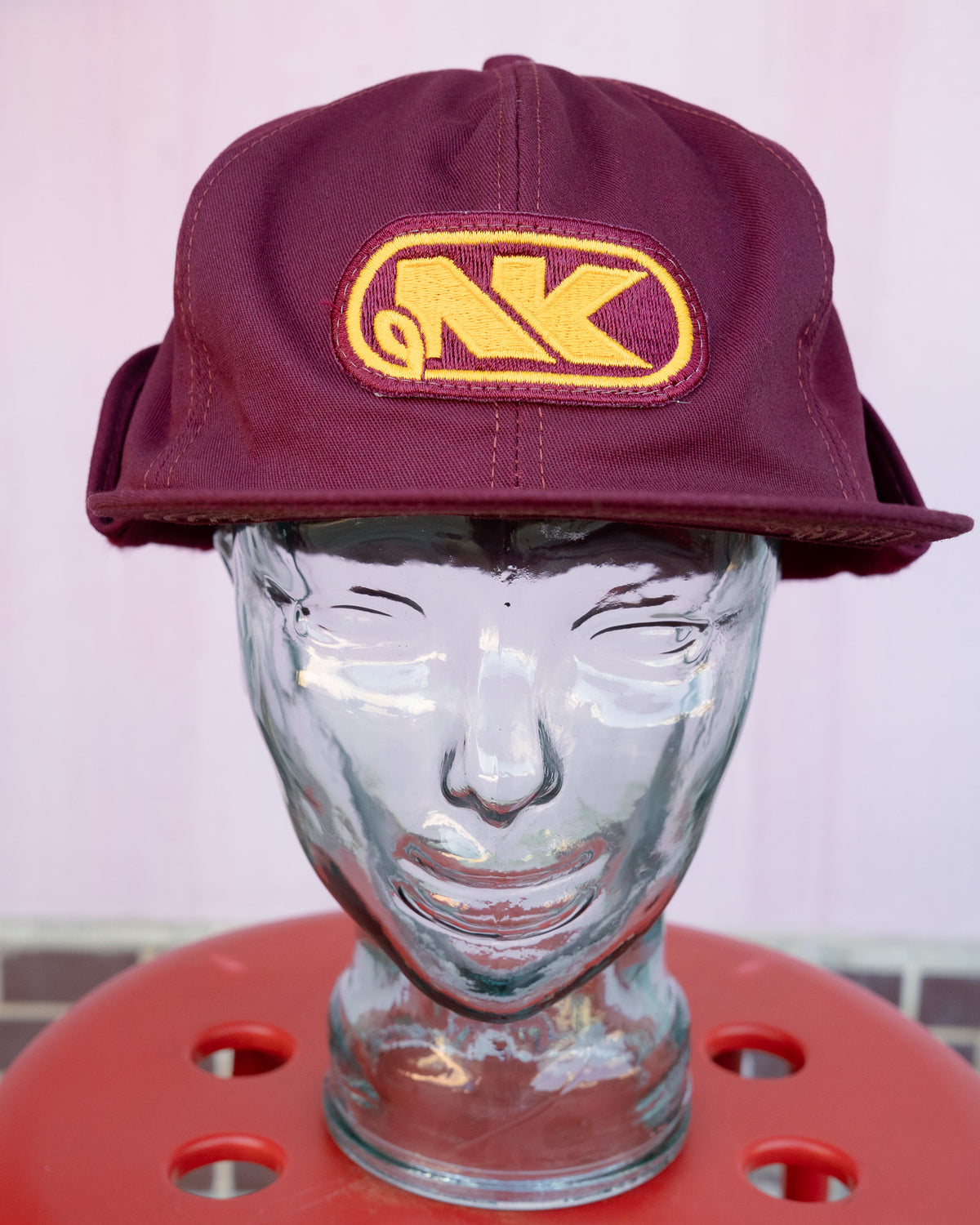 1980s "K-BRAND" Northrup King Seeds Co Patch Earflap Cap