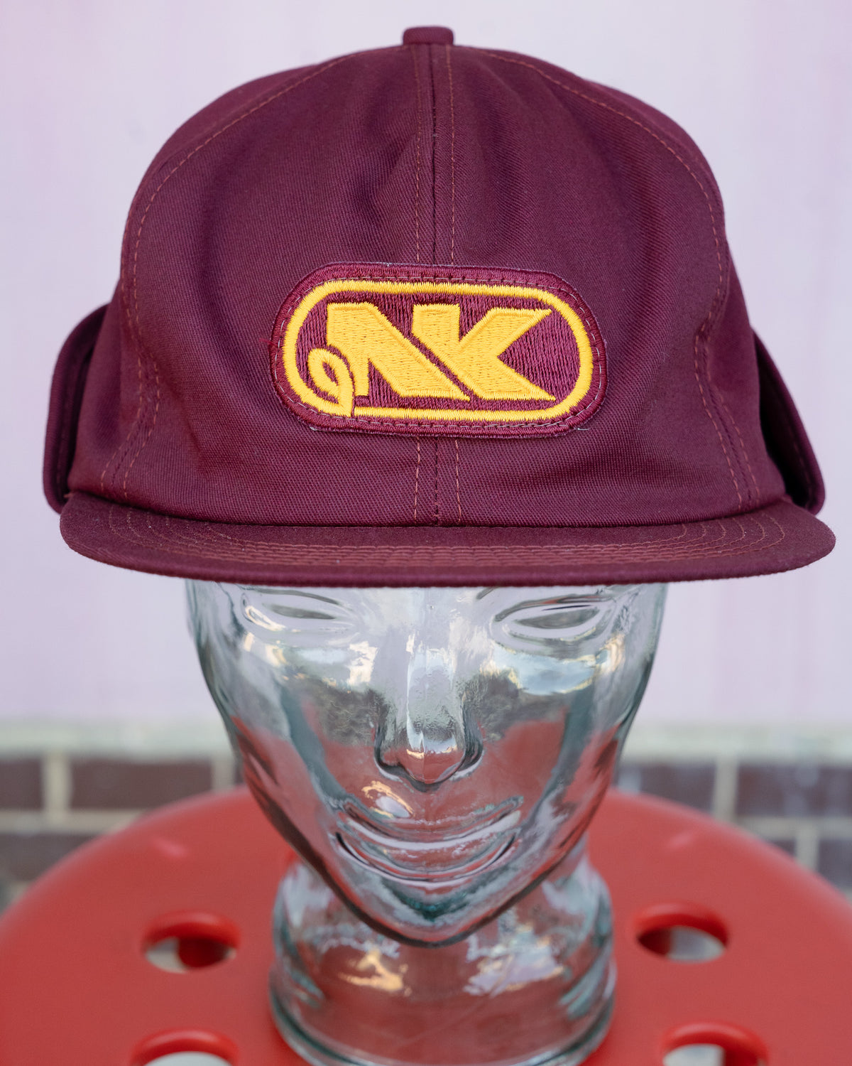1980s "K-BRAND" Northrup King Seeds Co Patch Earflap Cap