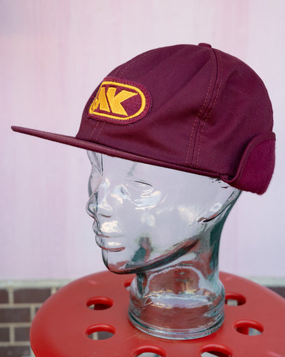 1980s "K-BRAND" Northrup King Seeds Co Patch Earflap Cap