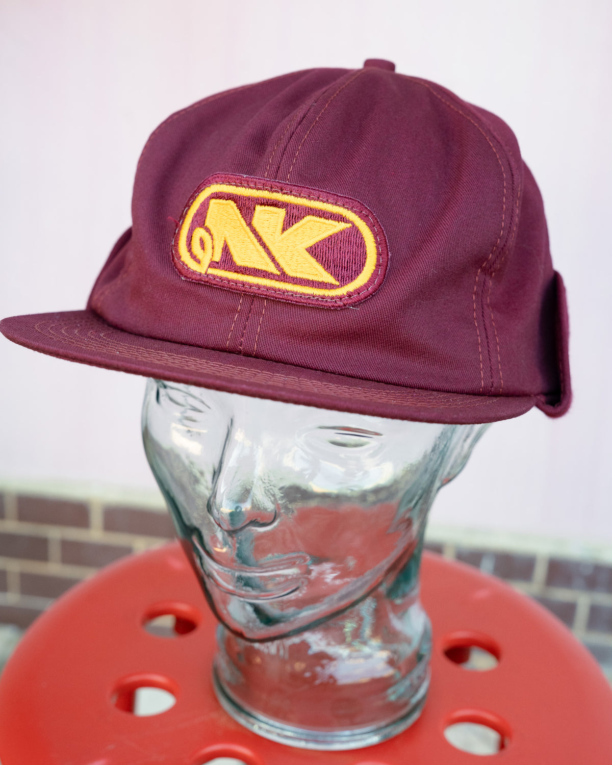 1980s "K-BRAND" Northrup King Seeds Co Patch Earflap Cap