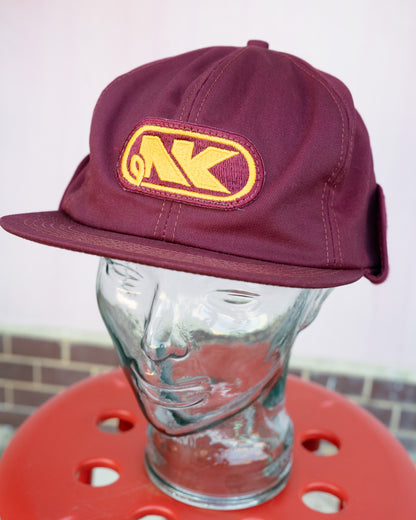 1980s "K-BRAND" Northrup King Seeds Co Patch Earflap Cap