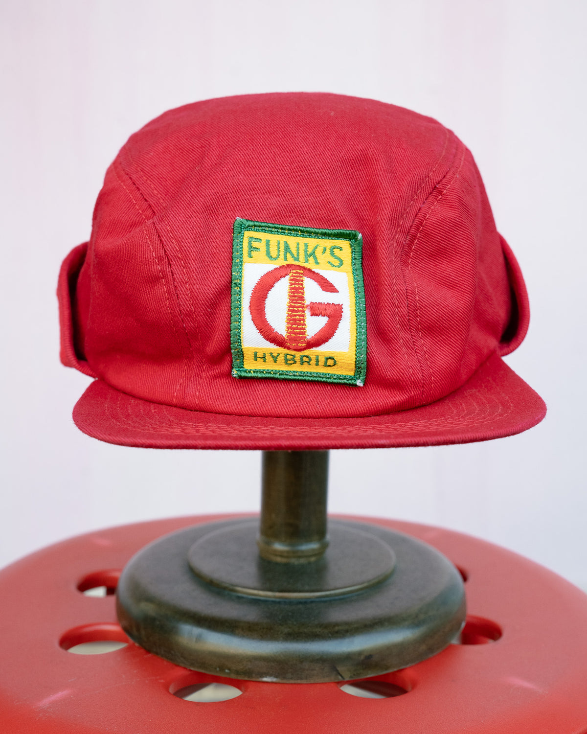 1980s Funk's G Hybrid Seed Corn Earflap Cap